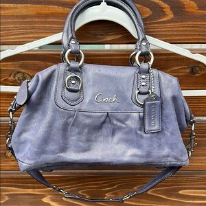 Vintage Coach Purple Sparkle Shoulder Bag